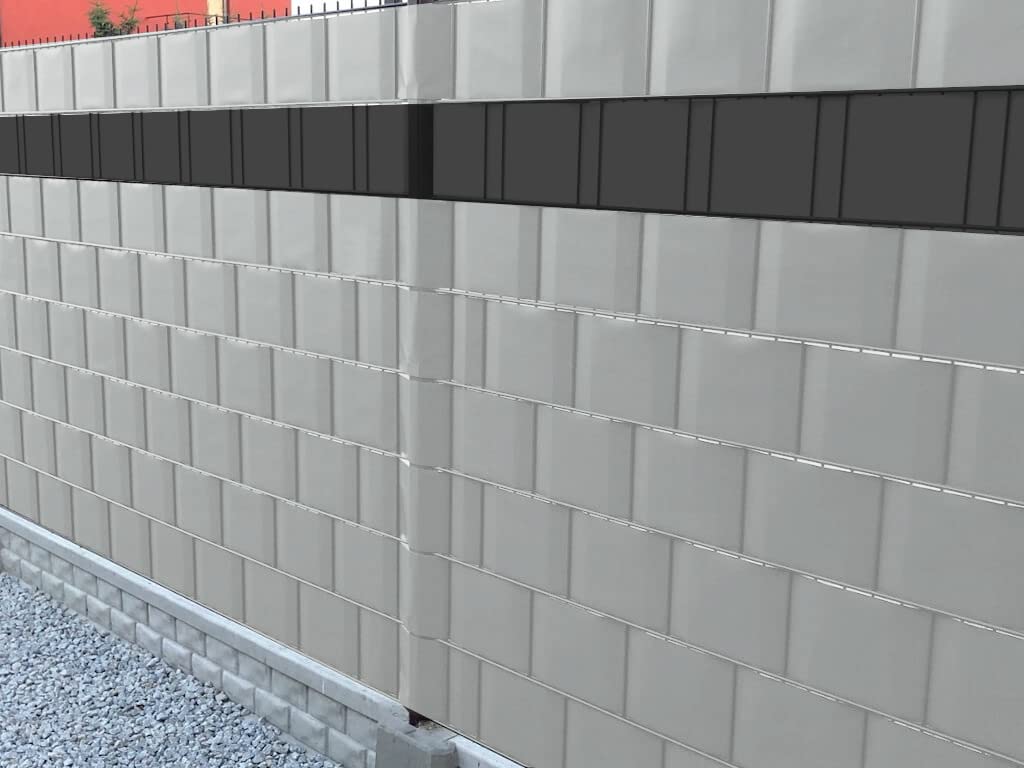 Juskys PVC zichtweringstrips dubbelstaafmatten omheining