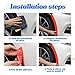 BESULEN 2PCS Car Wheel Tire Eyebrow Strips, Auto Fender Flare Arch Lip Trim Strips, Silicone Anti Collision Self Adhesive Protector Sticker for Auto Body Edge, Universal Car Accessories (Black)
