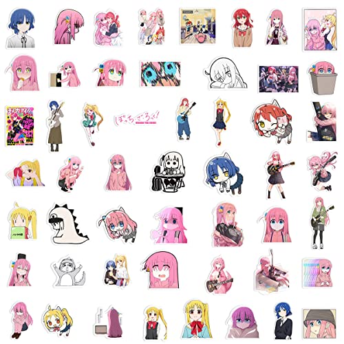 50 Pcs Anime BOCCHI The Rock! Stickers for Laptop,Bumper,Skateboard,Water Bottles,Computer,Phone,Anime Sticker Pack for Kids/Teen - Image 3