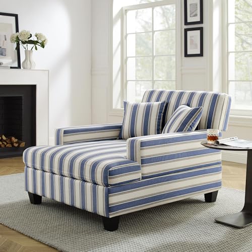 VANOMi Chaise Lounge Chair 47', Recliner Sleeper Sofa with Adjustable Backrest & Pillows, Oversized...