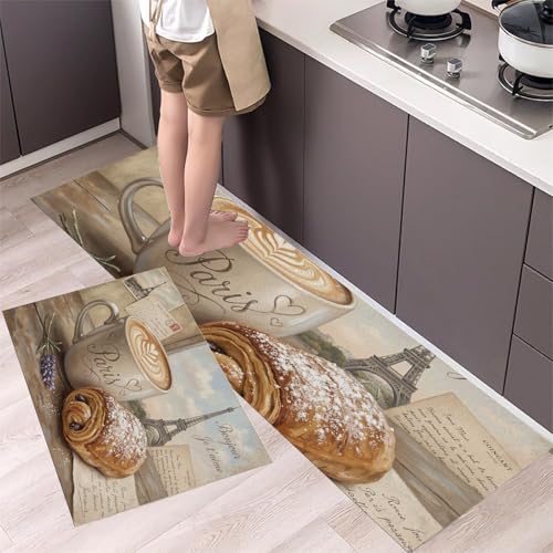 Alfombras de cocina antifatiga que evitan dolores y resbalones con estilo francés 4