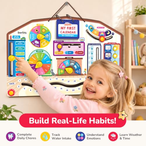 Image of Smartivity My First Calendar Activity Board for Kids 3+ Years