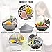Outivity Triangular Sink Drain Shelf with Suction Storage Rack, Multifunctional Kitchen Sink Filter, Sponge Holder, Bathroom Soap Box Organizer - Grey