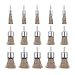 15 Pack Brass Coated Wire Brush Wheel & Cup Brush Set with 1/4-Inch Shank, Rocaris 3 Sizes Coated Wire Drill Brush Set Perfect For Removal of Rust/Corrosion/Paint