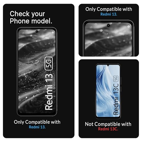 Image of ArmourPro Privacy Tempered Glass Screen Protector Compatible for Redmi 13, Redmi 12 and Poco M6 Pro (6.79 Inch) with Edge to Edge Coverage and Easy Installation kit (Pack of 2)