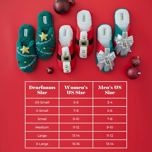 Dearfoams Unisex-Adult Ugly Sweater Closed Toe Scuff Slipper 6