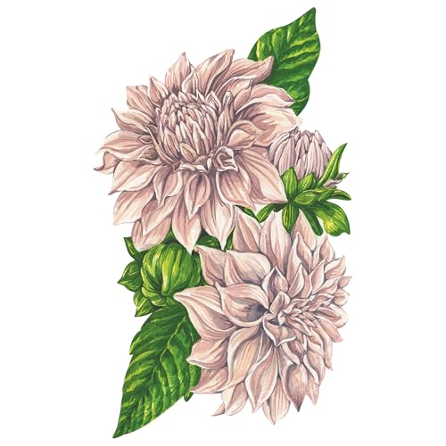 Hester & Cook Table Accent Place Cards - Dinner Name Cards for Table Setting Set of 12 - Made in USA (Dahlia)