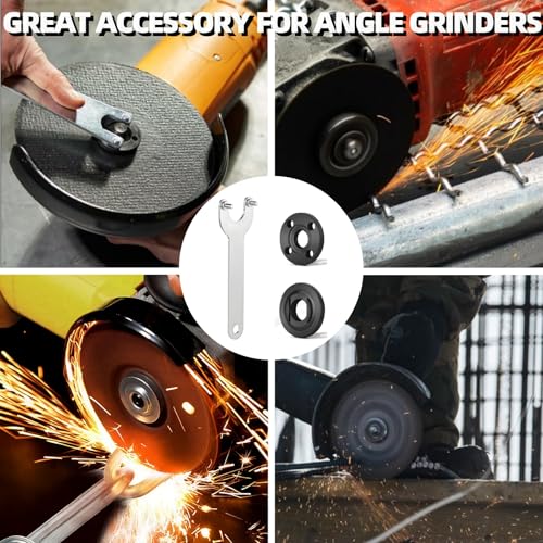 Llave de Ángulo de Brida, Llave con Amoladora Angular Brida, Tuerca de Sujeción de Amoladoras Angulares, Tuercas de Metal Bloqueo Compatible con Makita 193465-4 Bo-sch Ryobi 4.5"5" 5/8-11, 3 Piezas - imagen 7