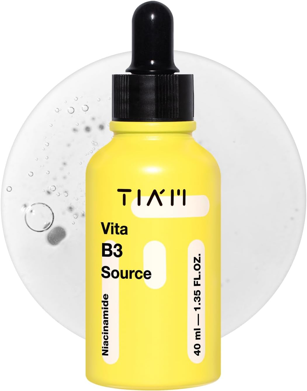TIAM Vita B3 Source, 10% Niacinamide with 2% Arbutin, Daily Tone-Balancing Serum for Radiant-Looking Skin, Uneven-Looking Tone & Pore Care, Korean Skincare, 1.35 fl oz