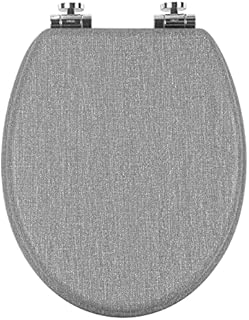 WOLTU Wooden Toilet Seat, Soft Close WC Seat with Strong Hinge Ideal for Standard Toilet