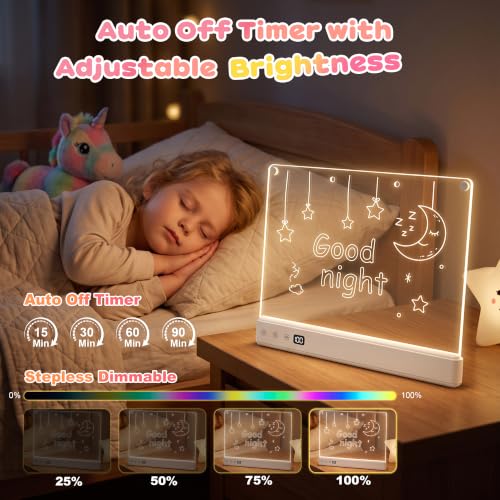 Rechargeable LED Drawing Board for Kids Birthday Christmas Gift for Girls — view 5