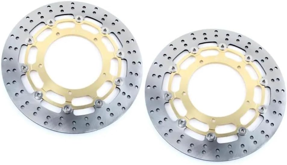 Fit For YZF R6 17-25 R1 04-25 18 19 20 FZ1 1000 ABS 06-14 Fazer 07 08 09 10 11 12 Front Brake Discs Disks Rotors Replacement parts(Wavy Gold)