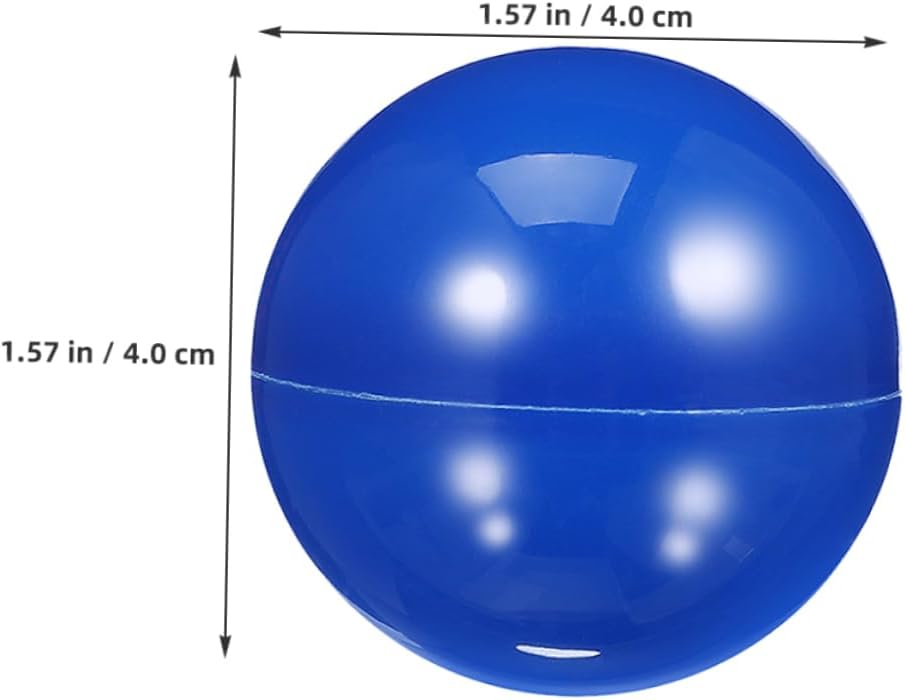 MAGICLULU 20pcs Blue Plastic Bingo Balls Hollow Raffle Spheres for Prize Draws Party Games and Event Activities Fun Game Props for Group Divisions and Easy Prize Distribution