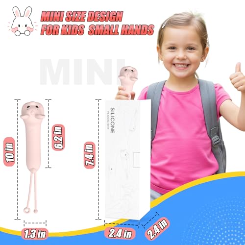 Image of Easter Bunny Kid's Flashlight Rechargeable, Fun and Lightweight Easter Rabbit Flashlight Suitable for Camping and Outdoor Exploration,Birthday Gift