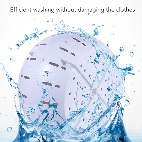 POCREATION Manual Clothes Washer Energy Efficient Lightweight Design, Manual Clothes Washer, Hand Crank Washing Machine