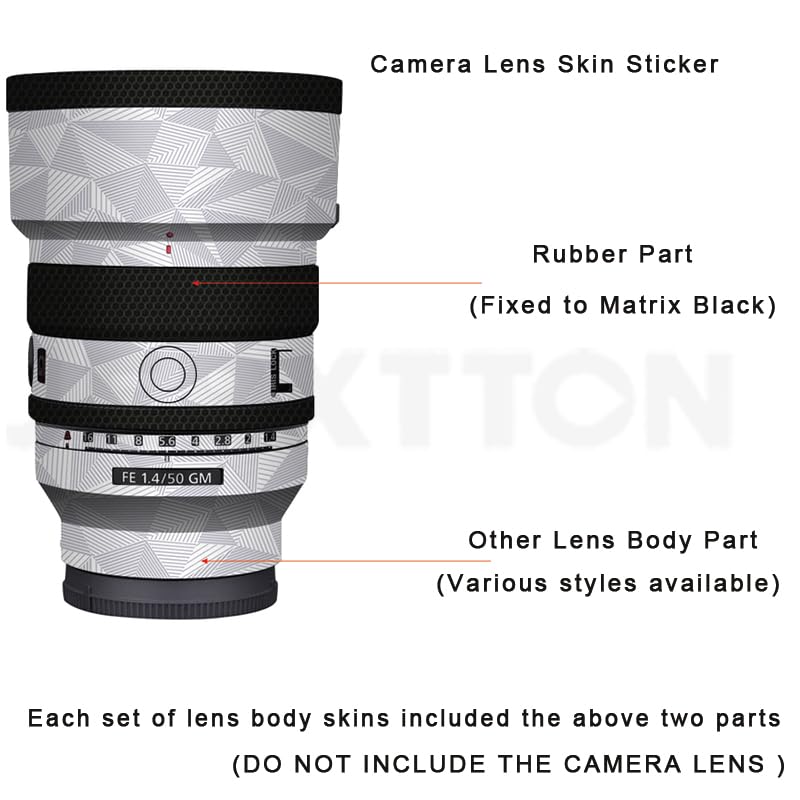 Protection Sony FE 50 mm F1.4 GM film vinyle anti-rayure texture cuir vert pour objectif G Master - 3