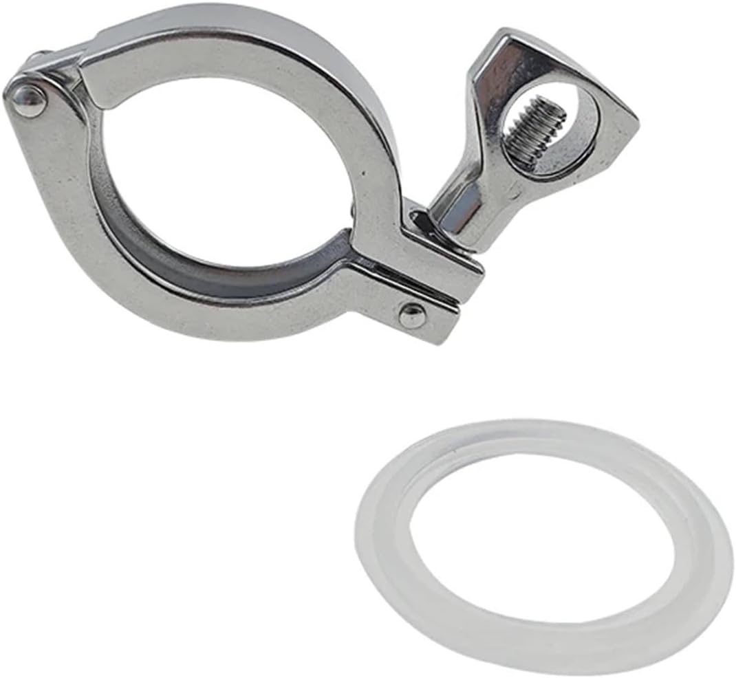 1pc 1.5" Tri Clamp Ferrule OD50.5mm Stainless Steel SS304 Tri Clover Sanitary Fitting for home Brewing With seal ring