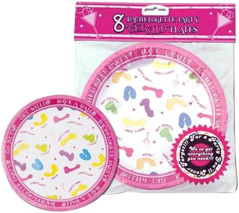 Bachelorette Party Get Wild Party Plates
