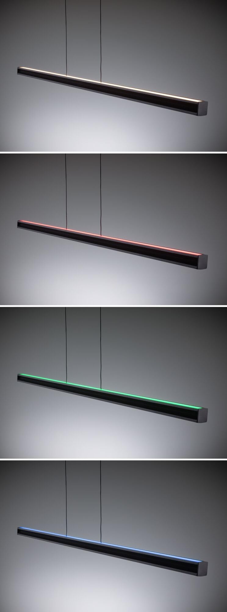 Paulmann 78477 LED Pendelleuchte Lesko RGBW+ dimmbar 2300lm / 370lm 19W / 3W Schwarz matt
