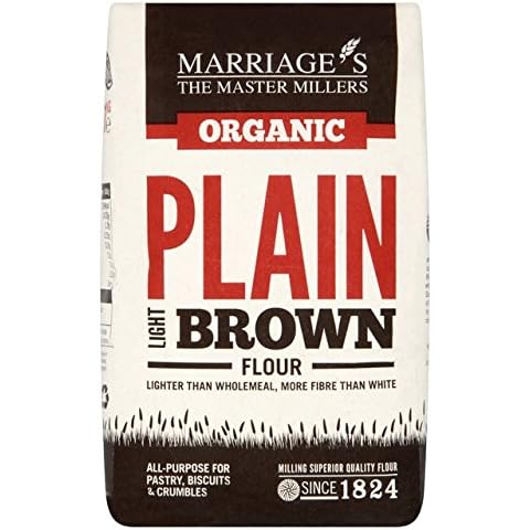 Marriage's Organic Light Brown Plain flour 1kg Cover