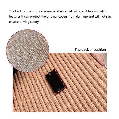 Suninbox Car Seat Covers Buckwheat Hull Bottom Seat Covers For Cars,Universal Car Seat Covers Pads Mat,Air Bag Compatible,Breathable Comfortable Ventilated,Black Front Seat Cover #TOP4