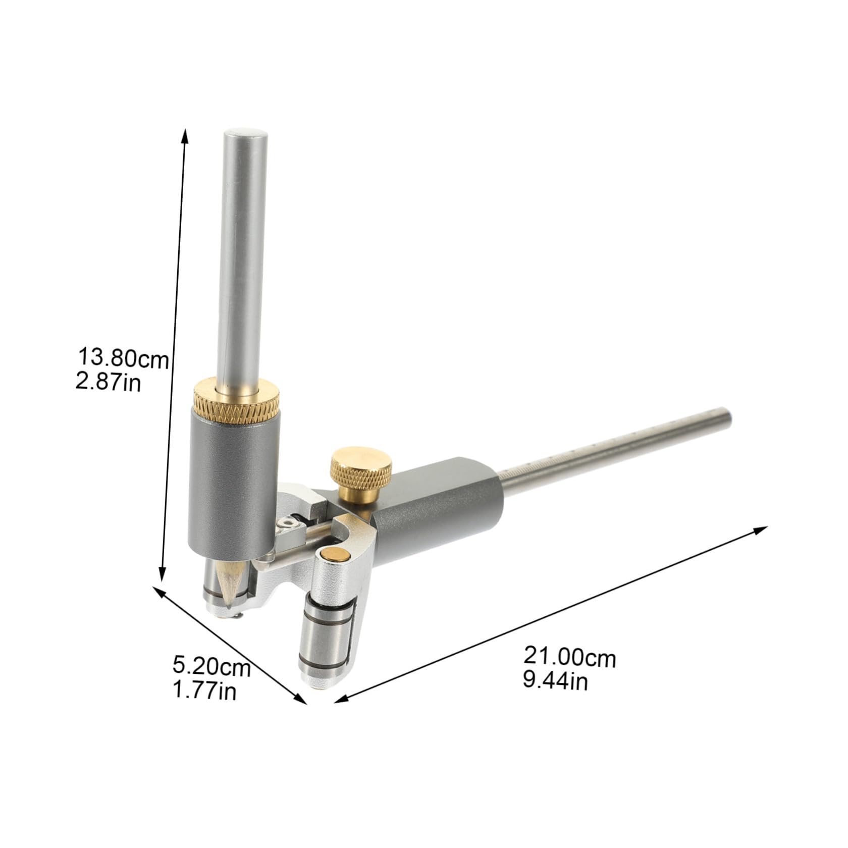 DOITOOL 1pieza Curved Parallel Line Adjustable Handheld Tool Para Medición De Gadget Multifuncional Para Carpinteros