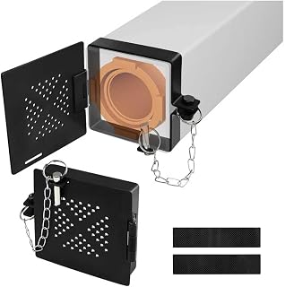 2 Pack RV Bumper End Cap, Sewer Hose Storage Cover with Vent Holes, Fits Standard 4-Inch Square Trailer Bumpers Compatible with Travel Trailer, Motorhome