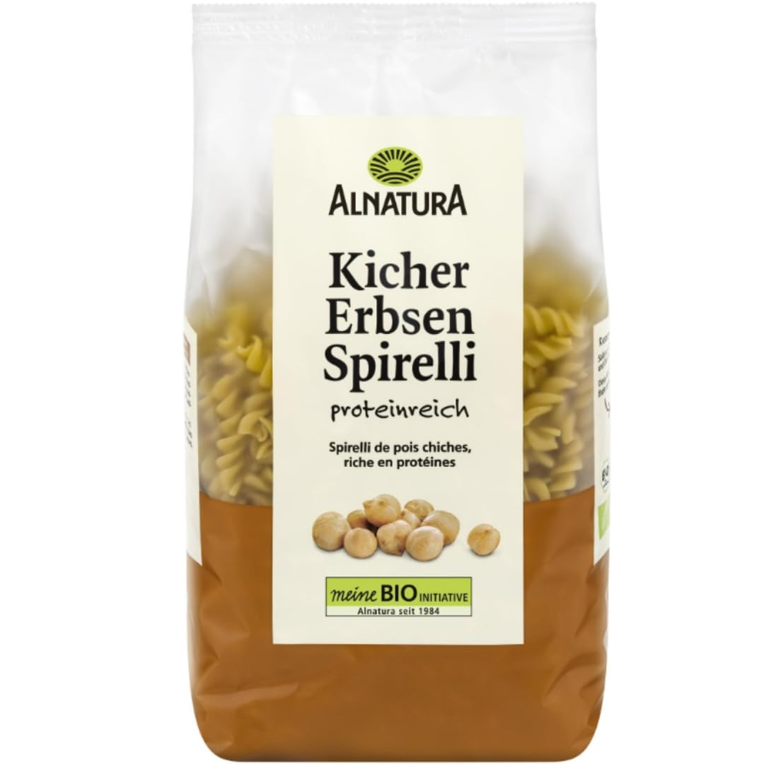 Je 2 Packungen Grüne Erbsen Penne, Kichererbsen Spirelli, Rote Linsen Spirelli, Dinkel Locken Pasta + Birkel's No. 1 Muscheln Pasta Nudeln 250 gramm x 2 Stück mit Pufai Grocery
