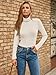 SUNBS Womens 3 Piece Turtleneck Mock Neck Tops Winter Thermal Long Sleeve Fall Slim Fit Underwear Shirts BlackWhiteBeige3 L