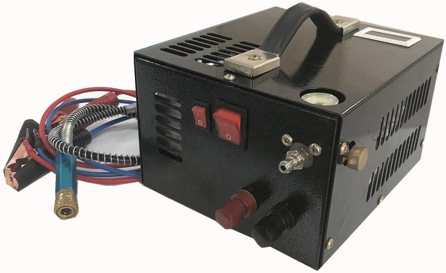 HPDMC 12V Portable PCP Compressor 4500 PSI High Pressure Electric Pump (12V Air Compresor)