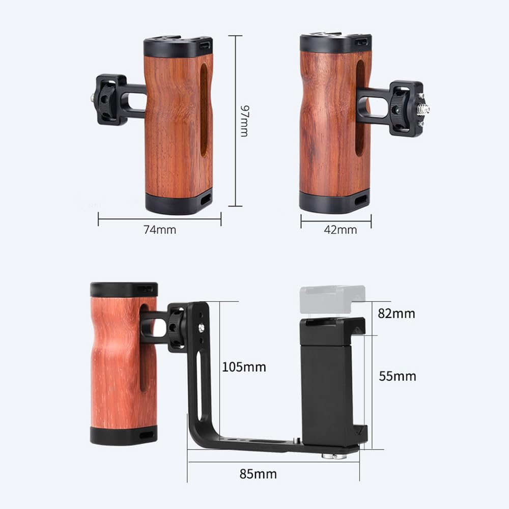 Andoer Estabilizador De Teléfono Inteligente De Agarre De Video Universal Para Smartphone Soporte Vlog Portátil Para Teléfono Kit De Equipo De Video Para Smartphone Para Grabación De Video De Vlogging