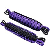 Door Straps for Jeep Wrangler CJ YJ TJ JK JKU JL Door Limiting Check Straps Hand Woven Purple (2P...