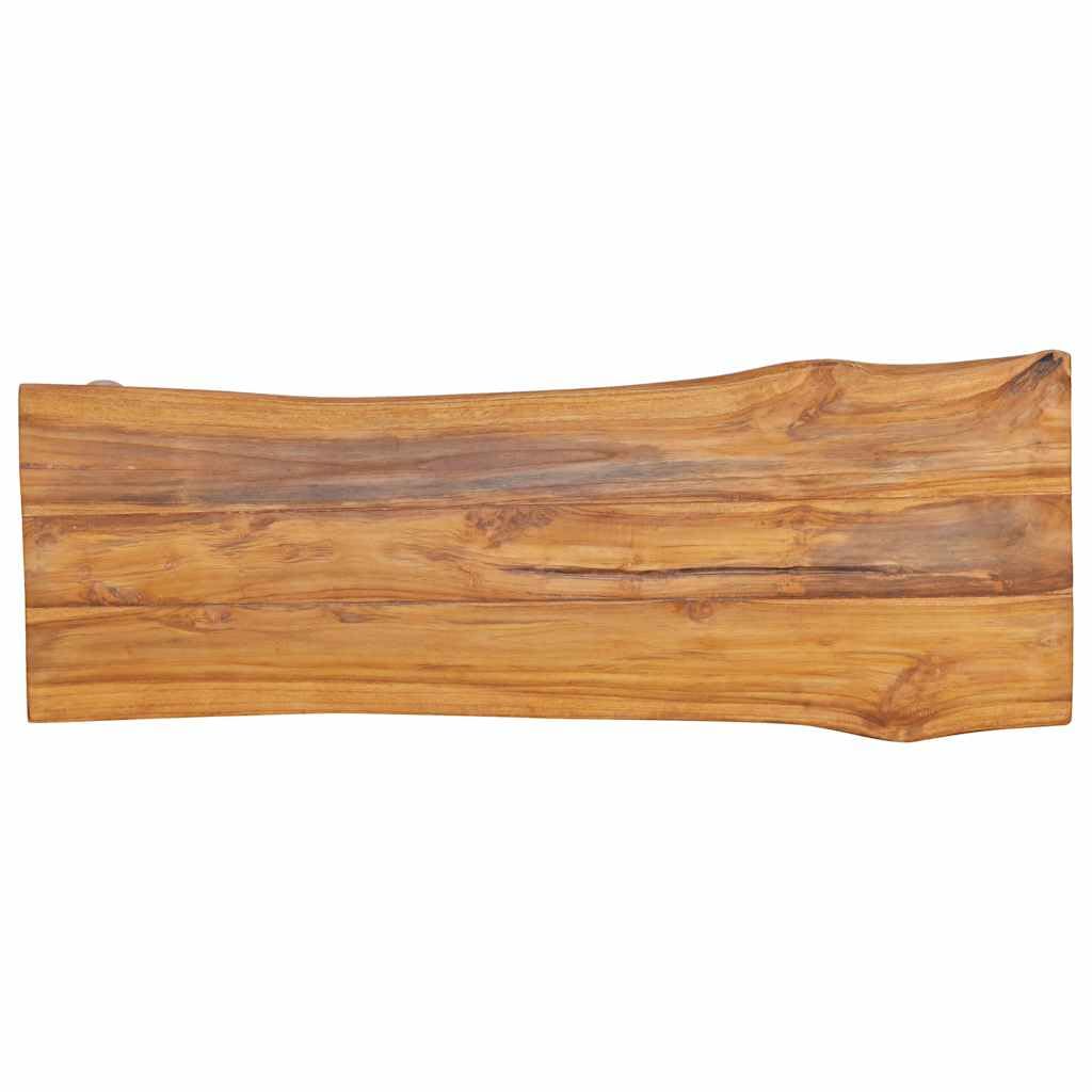 Ławka ogrodowa 120 cm, lite drewno tekowe, z lazurą olejową, do korytarza, salonu, na taras, do użytku wewnątrz i na zewnątrz, ławka do siedzenia o stabilnej konstrukcji i wszechstronnym