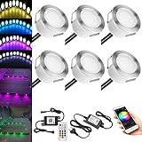 【Intelligente Anwendung】Sie können die Helligkeit, Farbe und Blinkgeschwindigkeit der Lichter per Controller oder App anpassen,16 Millionen Farben, Musik Sync,Timer Funktion,Gruppensteuerung,einstellbare Helligkeit und mehrere DIY-Modi.