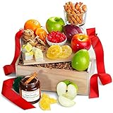 Golden State Fruit Fondue Dipping Gift Basket With Fresh Fruit & Chocolate,, ()