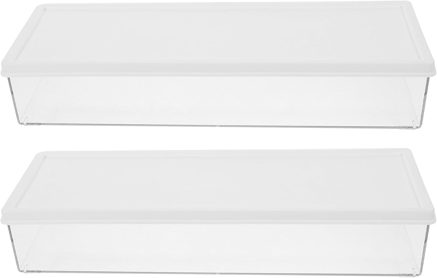 2pcs Spaghetti Storage Boxes with Lids, Refrigerator Food Storage Containers for Pantry and Kitchen Organization, Pasta Preservation Cases for Dried Noodles