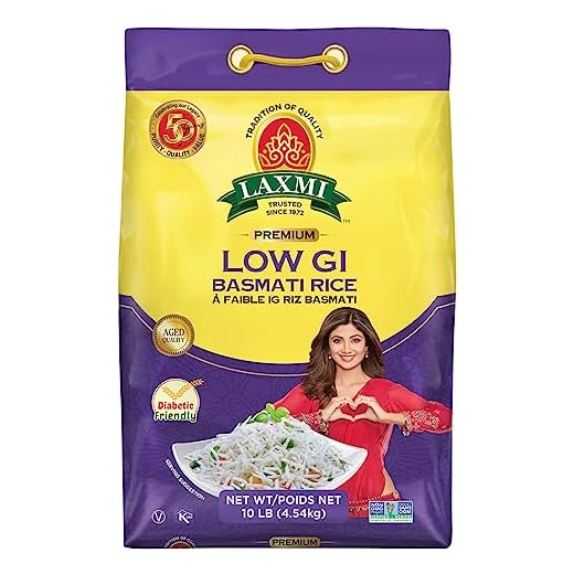 Laxmi Diabetic Basmati Rice, 10lb Bag by Laxmi Foods
