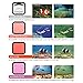 SOONSUN 4-Pack Dive Filter for GoPro Hero 5 6 7 Black Official Housing Case - Red, Light Red, Magenta, 5X Close-up Macro Filters - Color Correction for Various Underwater Video Photography Conditions