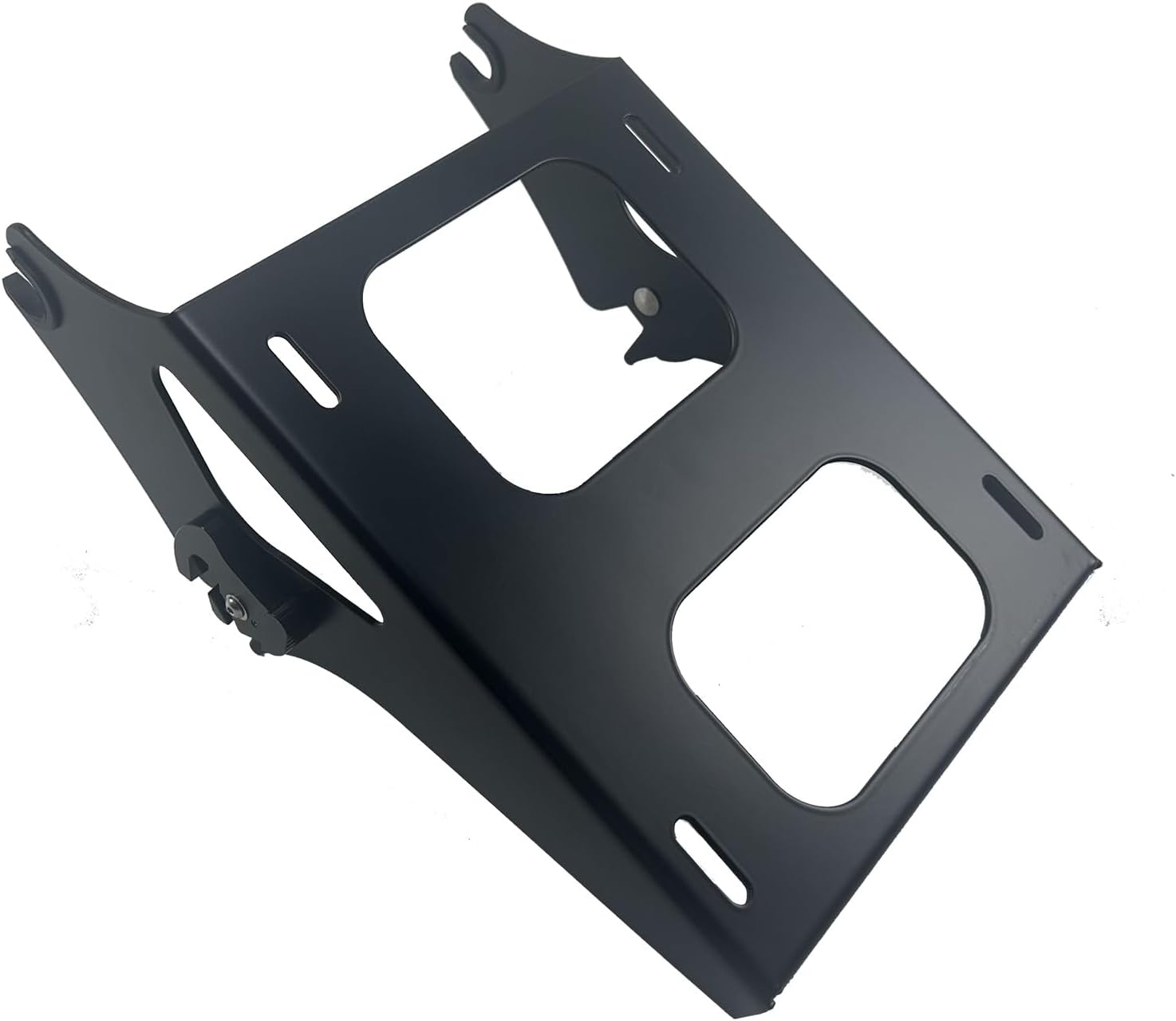 Two Up Tour Pack Pak Mounting Luggage Rack Trunk Mount Fit for Harley Touring Street Glide Road King Electra Glide Tri Glide 2014-UP (Matte Black)