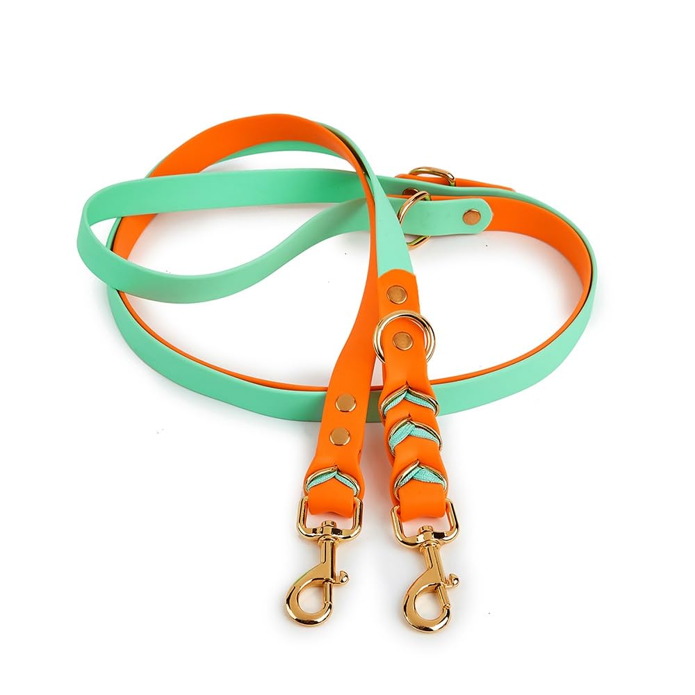 Desarrollar Una Correa for Perros | Textura tejida a mano, mosquetón giratorio de 360°.(Orange)