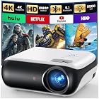Foto di HAPPRUN H1 Proiettore 4K, Videoproiettore Portatile 1080P Full HD Bluetooth 5.1,Projector da Esterno Compatibile con HDMI/TV Stick/USB/PS5/Laptop