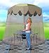 Ideaworks Outdoor 9 Foot Umbrella Table Screen, Grey