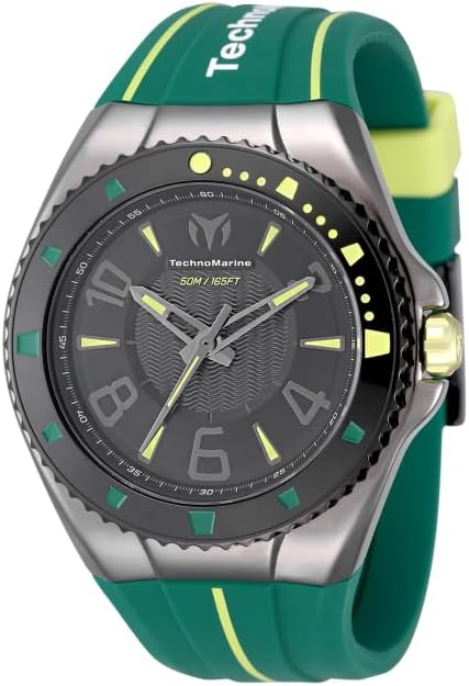 TechnoMarine Racing Legends Men 44.00mm Stainless Steel Black + Grey Black dial PC21 Quartz