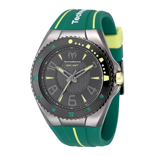 TechnoMarine Racing Legends Men 44.00mm Stainless Steel Black + Grey Black dial PC21 Quartz