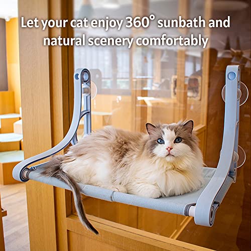 Wennzy Poleiro para janela de gato rede para janela de gato prateleira de descanso para gatos assent