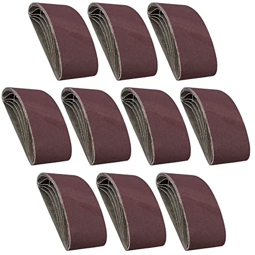 Courroies abrasives 457x75mm en lot de 50 bandes haute durabilité pour ponçage de précision