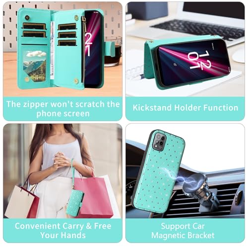Coque Revvl 6 Pro protection silicone Asuwish vert US - 5