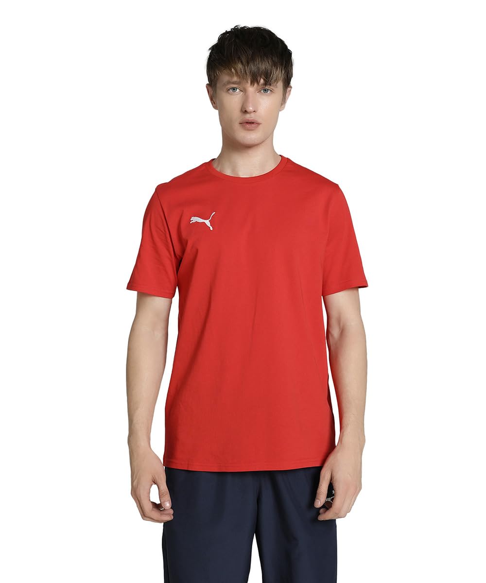 PUMA Unisex Teamgoal Casuals Tee, Puma Red-puma White, 3XL EU