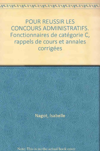 Fonctionnaire de catégorie C. Concours administratif