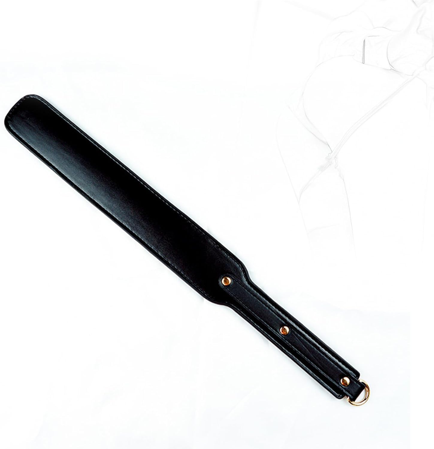 Pala de Azotes de Cuero – Paddle SM con Flogger y Látigo, Reitpeitsche para Juegos de Bondage y Flirteo en Pareja